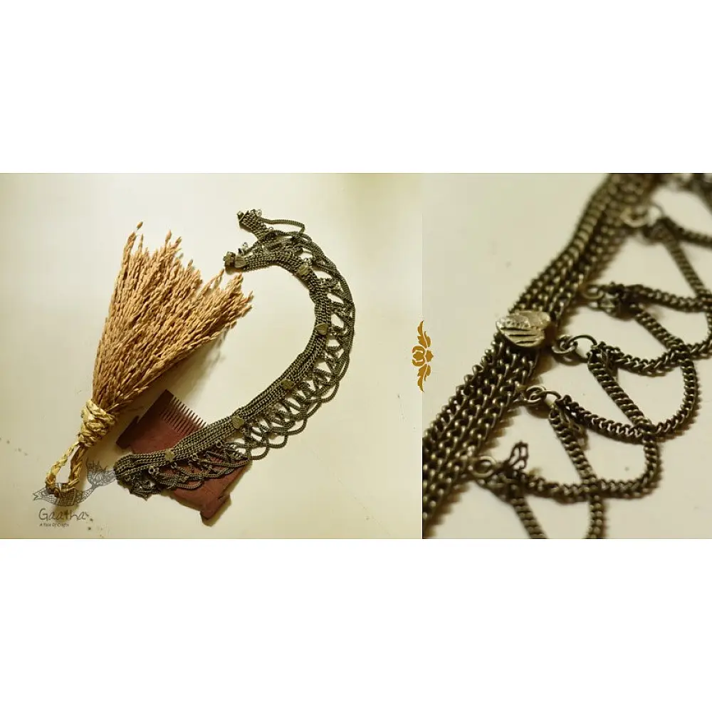 shop White Metal Waist Belt / Kamar Bandh - Jhumar Design