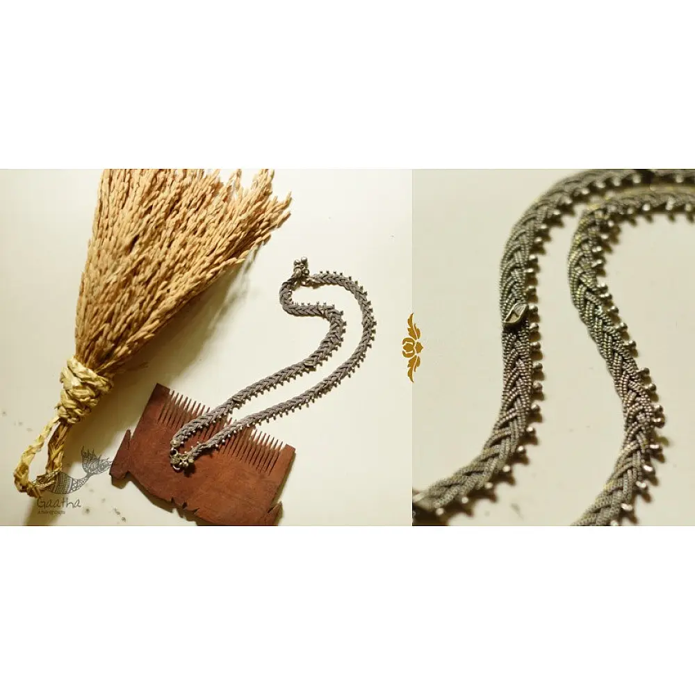 shop Vintage Jewelry - Banjara Paysl / braided chain Anklet (Pair)