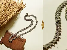 Kanupriya ~ Vintage Jewelry - Banjara Payal / Braided Chain Anklet (Pair) - G