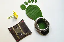 Kanupriya ⁑ Vintage Trible Ankle Solid & Heavy Kada