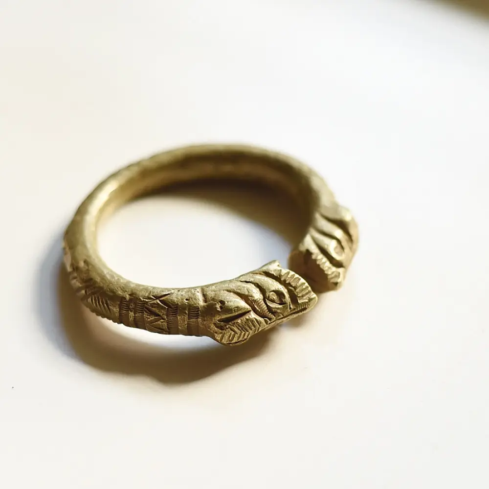 shop Vintage Brass Solid Heavy Kada