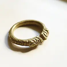 Kanupriya ꙰ Vintage Brass Solid Heavy Unisex Kada