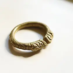 Kanupriya ꙰ Vintage Brass Solid Heavy Unisex Kada