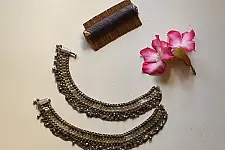 Vintage Payal | Antique Finish Trible Payal