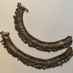 Vintage Payal | Antique Finish Trible Payal