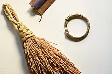 Kanupriya ꙰ Handmade Vintage Solid Brass Kada - Tiger