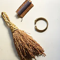 Kanupriya ꙰ Handmade Vintage Solid Brass Kada - Tiger