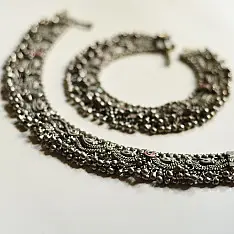 Antique Finish - Jhhalar Ghungru Vintage Payal (Pair)