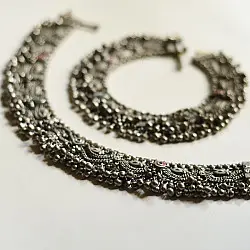 Antique Finish - Jhhalar Ghungru Vintage Payal (Pair)