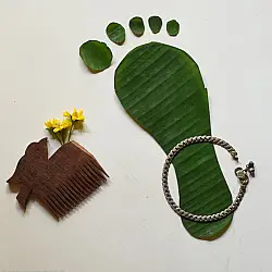 Antique Finish - Simple Payal (Pair) 