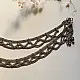vintage rabari waist belt white metal kamar bandh jhaalar ghunghru tiered scalloped chains traditional tribal body jewelry gaatha
