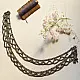 vintage rabari waist belt white metal kamar bandh jhaalar ghunghru tiered scalloped chains traditional tribal body jewelry gaatha