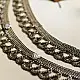 vintage banjara waist belt white metal kamarbandh tiered textured chains traditional nomadic gypsy body jewelry gaatha