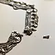 vintage banjara waist belt white metal kamarbandh tiered textured chains traditional nomadic gypsy body jewelry gaatha