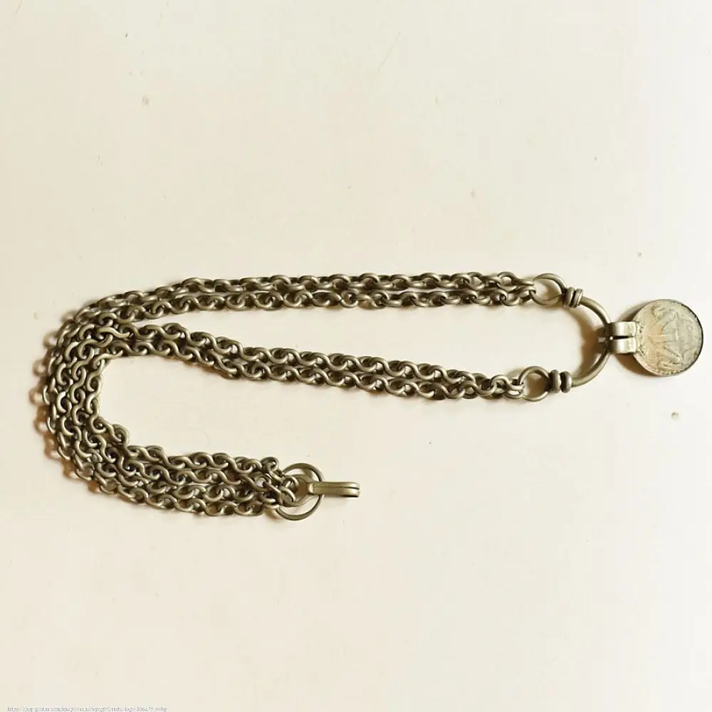 shop Handmade Vintage Jewelry - Coin Chain Necklace 