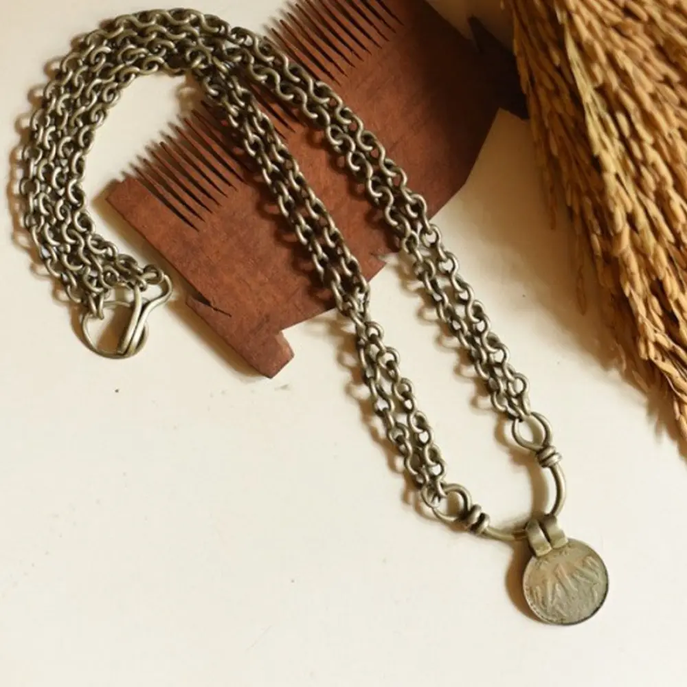 shop Handmade Vintage Jewelry - Coin Chain Necklace 