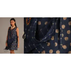 Indigo Collection | Linen block printed angrakha top  | 15