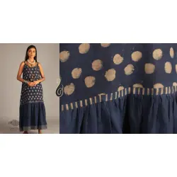 Indigo Collection | Linen maxi with block print  | 11