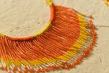 Jewel Vine | Bead Necklace + Choker + Earrings + Ring (Yellow)