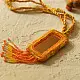 handmade Bead Necklace and Earrings in Yellow colour