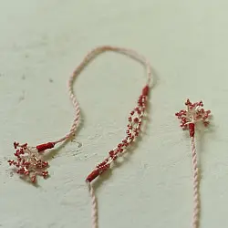 Handmade Rakhi | Pink Corel Bhai Rakhi 1