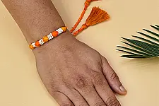 Handmade Rakhi | Bead & Patwa Work - C
