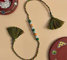 Handmade Rakhi | Bead & Patwa Work - D