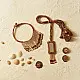 Handmade Bead Necklace Brown colour