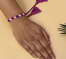 Handmade Rakhi | Bead & Patwa Work - E