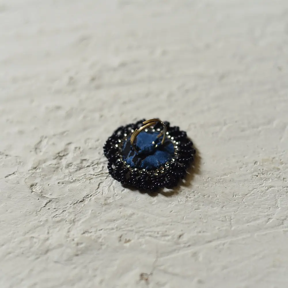 Handmade Bead Necklace in Blue colour