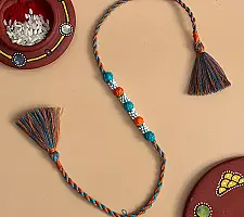 Handmade Rakhi | Bead & Patwa Work - 06