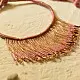 Handmade bead chokar in pink colour