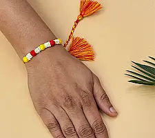 Handmade Rakhi | Bead & Patwa Work - G