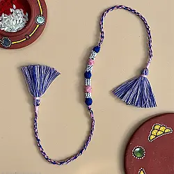 Handmade Rakhi | Bead & Patwa Work - H