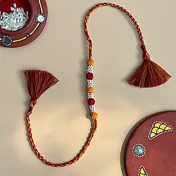 Handmade Rakhi | Bead & Patwa Work - I