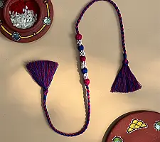 Handmade Rakhi | Bead & Patwa Work - J