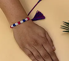 Handmade Rakhi | Bead & Patwa Work - J
