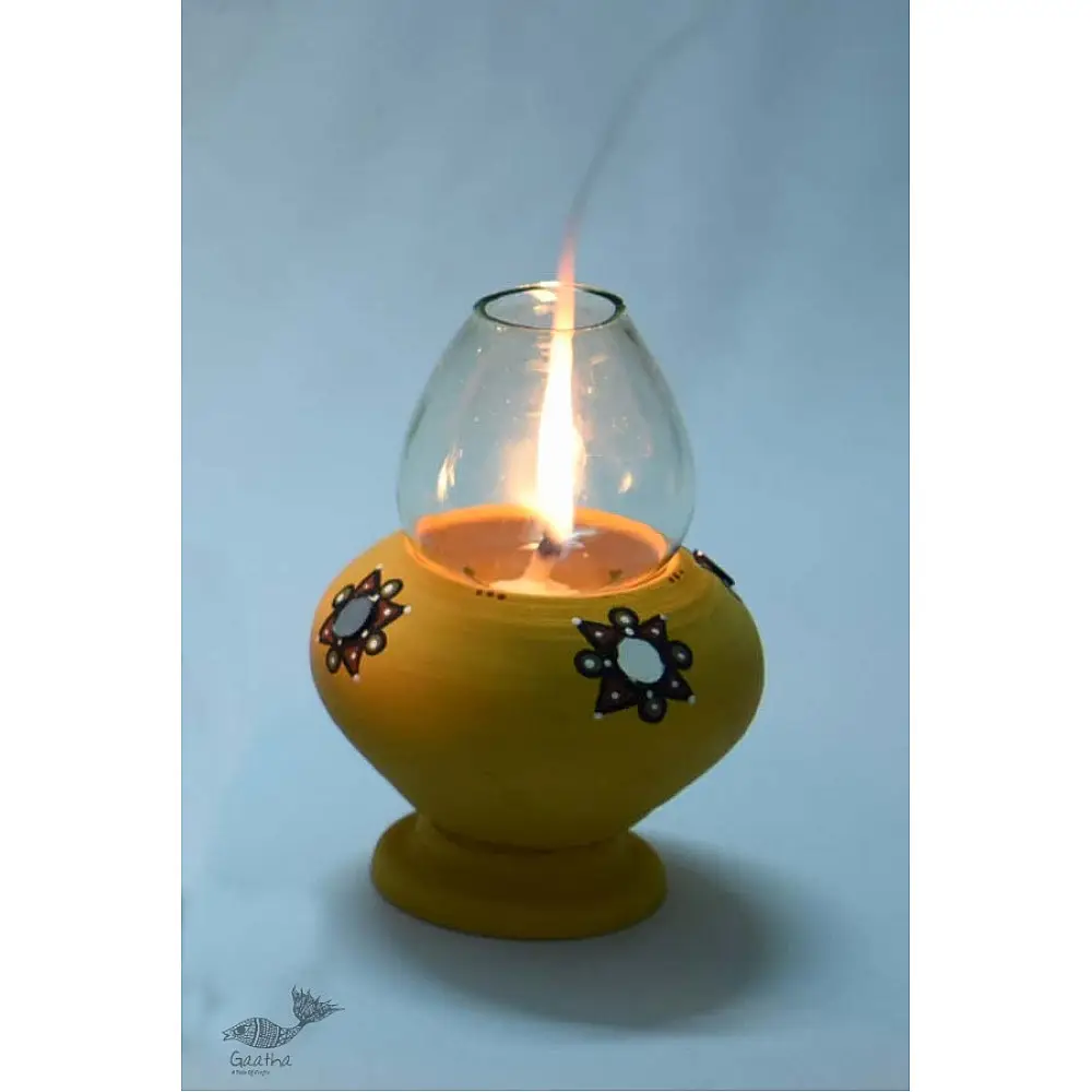 ज्योत | Jyot ☸ Decorative Clay Diya ☸ Akhand Diya - 2