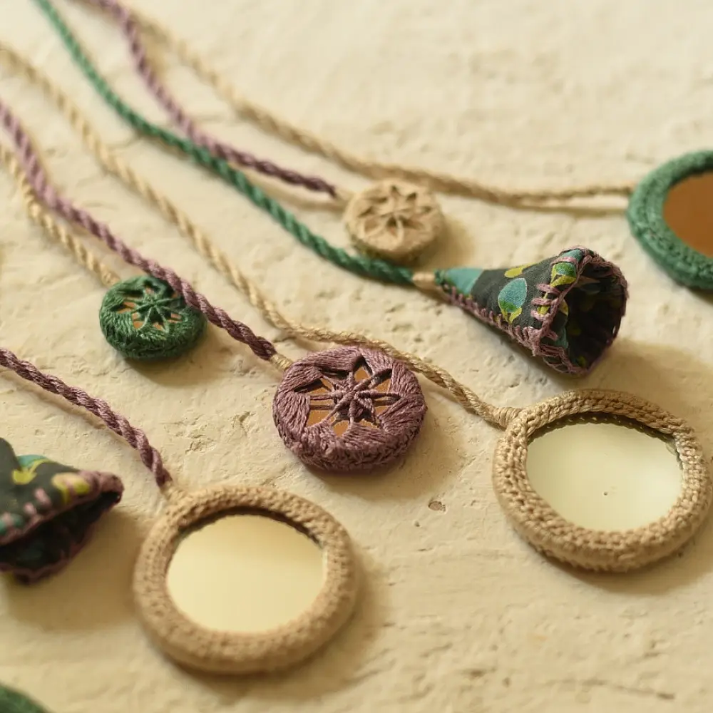 Designer Hand Embroidered Banjara Necklace 