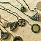Banjara Handmade Thread & Mirror Necklace in Green & Grey