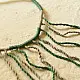 Banjara Handmade Thread & Mirror Necklace in Green & Grey
