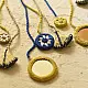 Buy Banjara Hand Embroidered Necklace with Mirror  Yellow & Blue