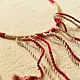Mirror hand Embroidered Necklace in Red 