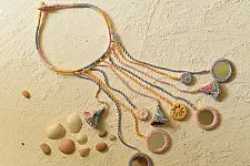 Jewel Vine | Banjara Embroidered Necklace (Yellow, Pink & Grey )