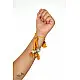 shop Handcrafted Rakhi -  Yellow  bhai rakhi and bhabhi lumba rakhi  set 
