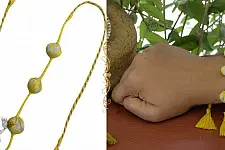 Handcrafted Rakhi ❁ Cotton & Bead Bhai Rakhi - Set of Two