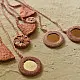 Hand Embroidered banjara Necklace in Pink & Light Pink