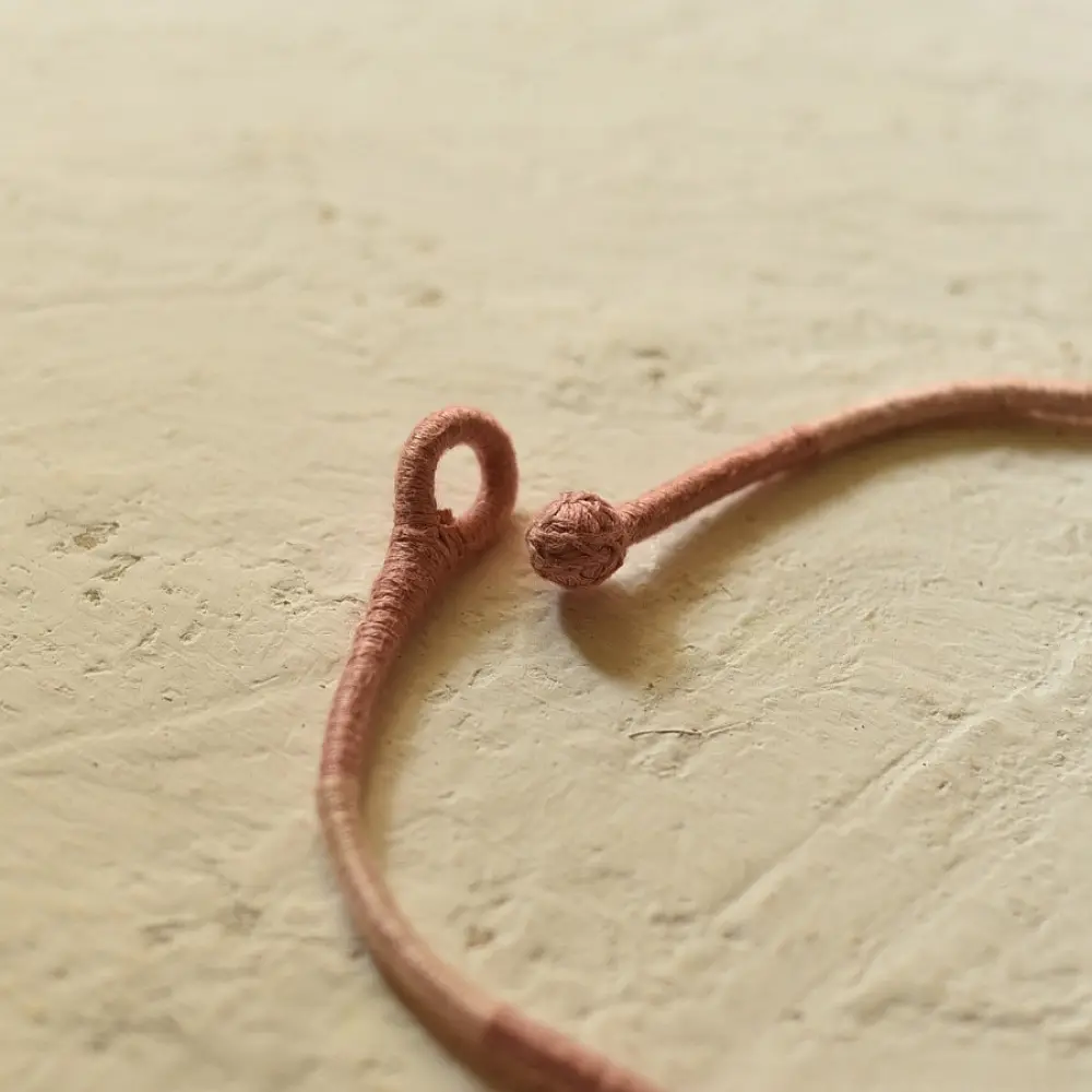 Hand Embroidered banjara Necklace in Pink & Light Pink