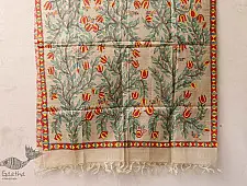 Madhubani ❁ Tussar Silk Hand Painted Dupatta ❁ 1
