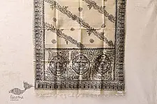 Madhubani ❁ Tussar Silk Hand Painted Dupatta ❁ 5
